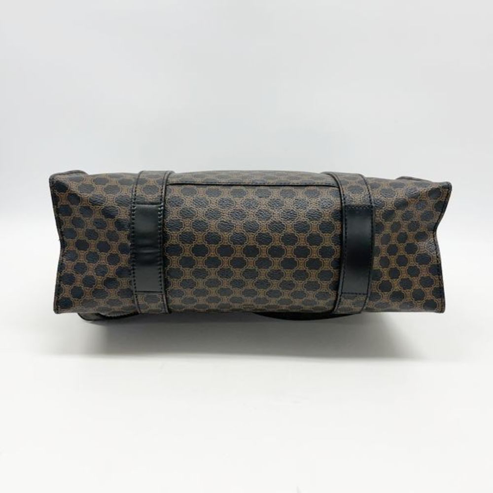 Celine Macadam Logo All Over Pattern Bag Black Br… - image 4